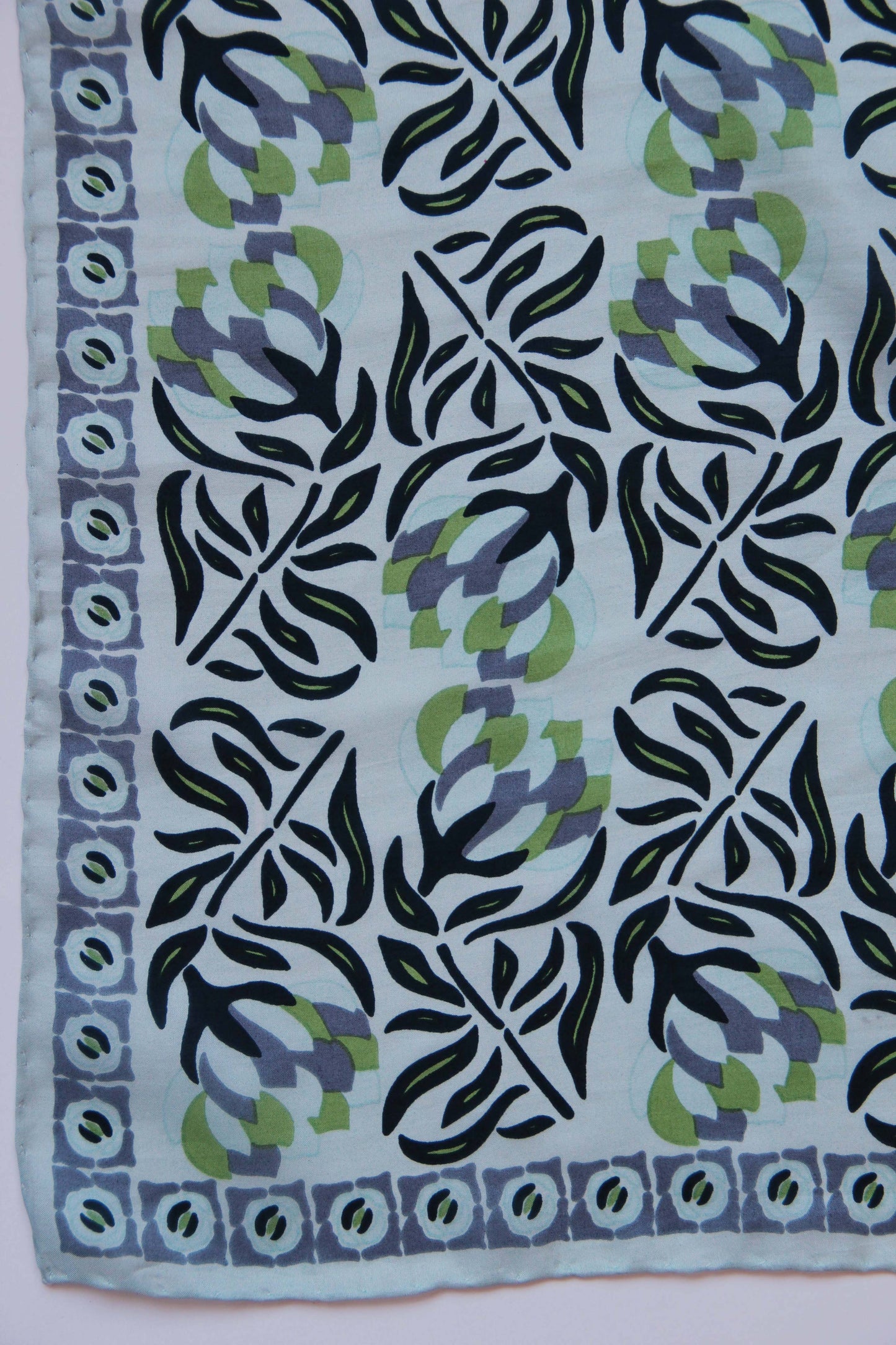 Silk Scarf - Bergamot Green