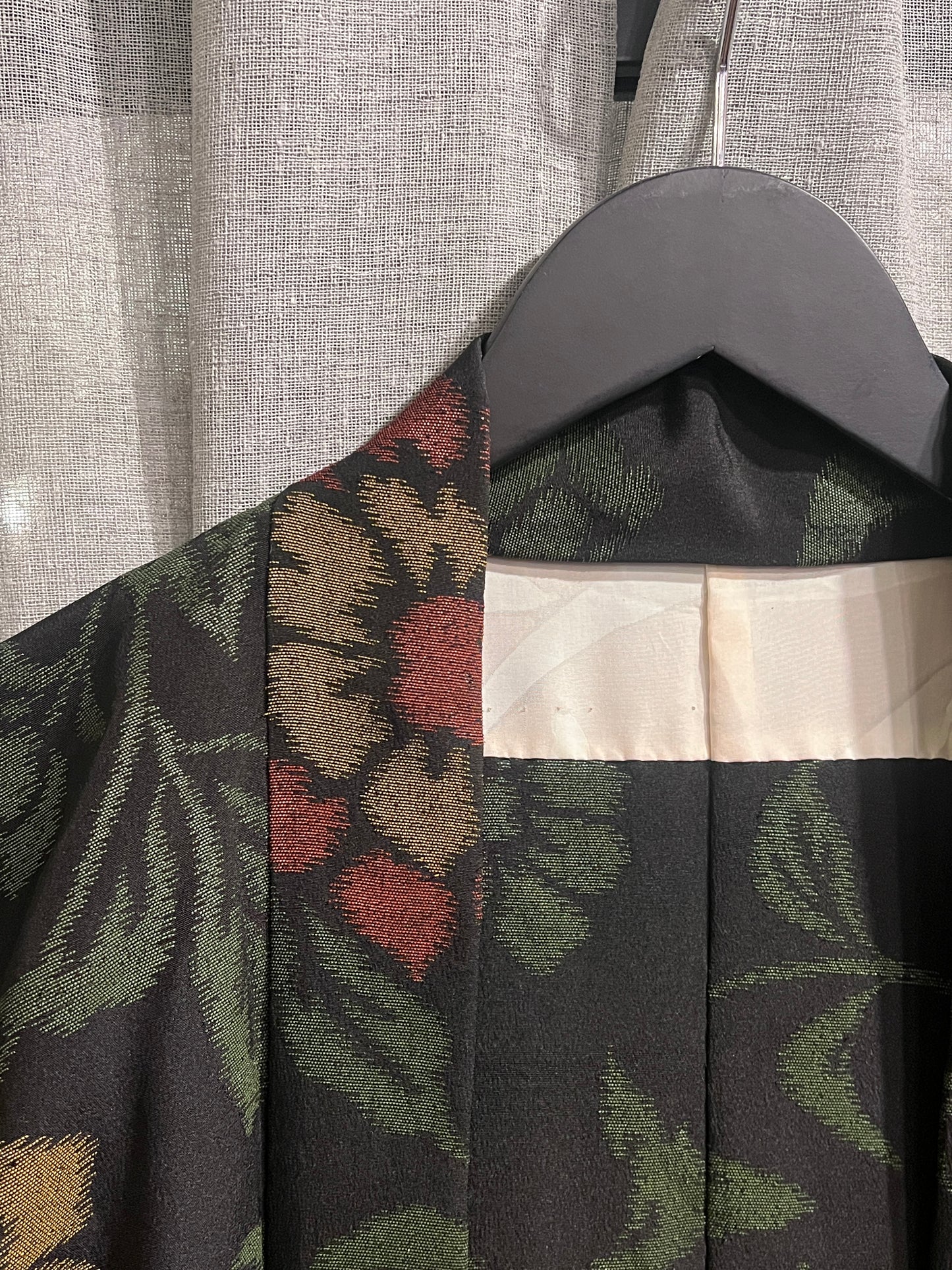 Black Garden Vintage Silk Haori