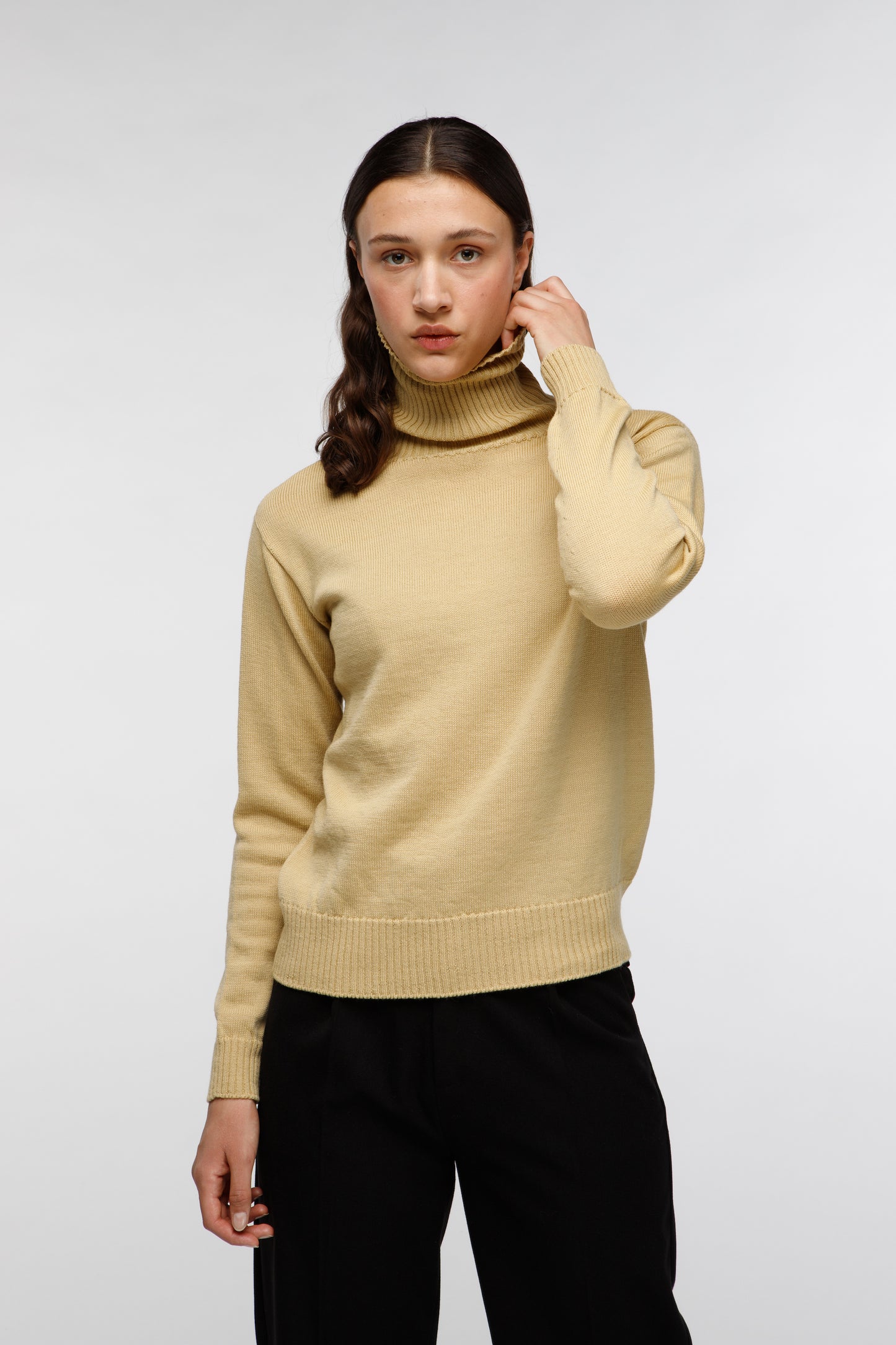 Turtleneck Sweater - Straw