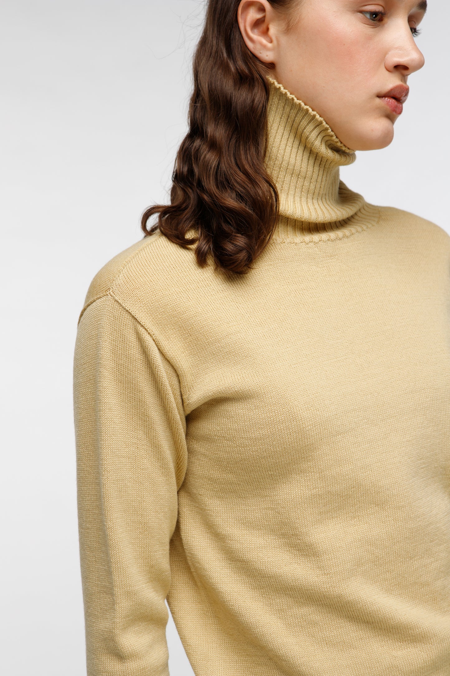 Turtleneck Sweater - Straw