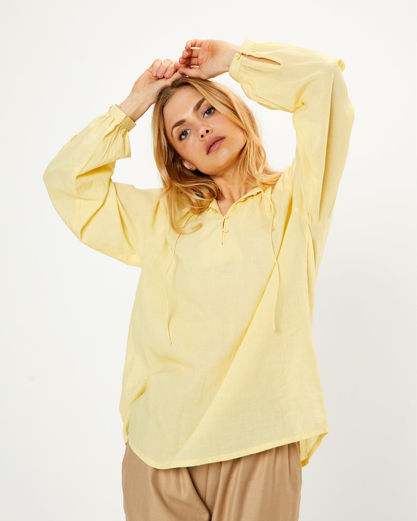 Luna Bluse - Sitronmarengs