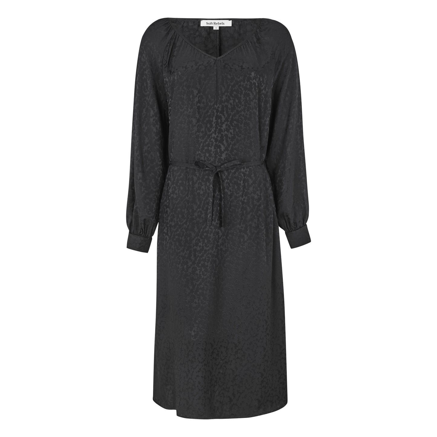 Kenzie midi-kjole med v-hals