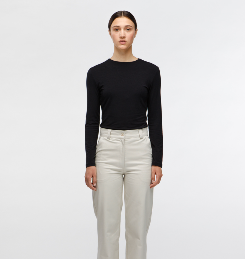 Slim Fit Top - Black