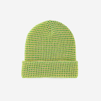 Grid Beanie: Kelly Green