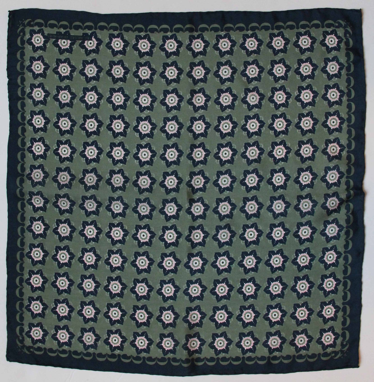 Silk Scarf - Daisy Khaki