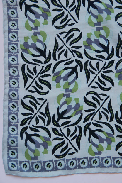 Silk Scarf - Bergamot Green