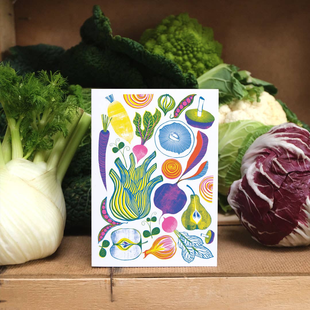 Roots, Fruits & Shoots greetings card