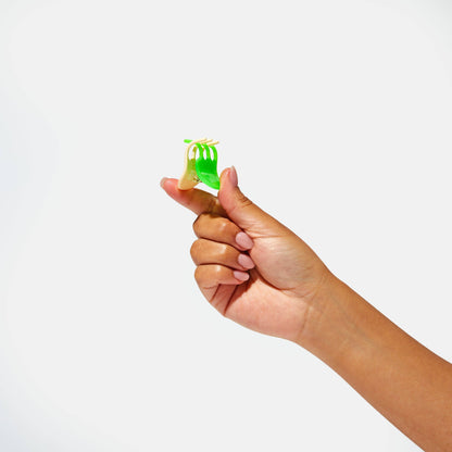 Mini Claw in Neon Green + Nude