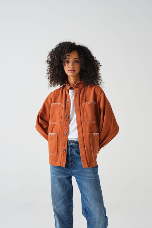 Pablo Denim Coat - Caramel