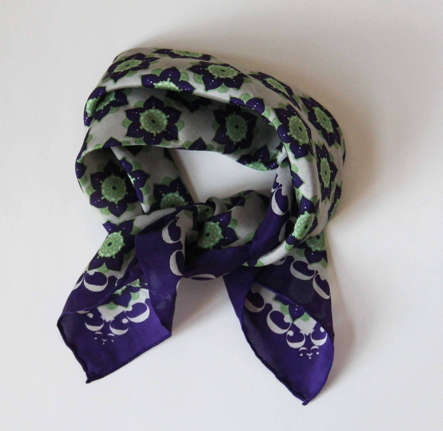 Silk Scarf - Daisy Plum