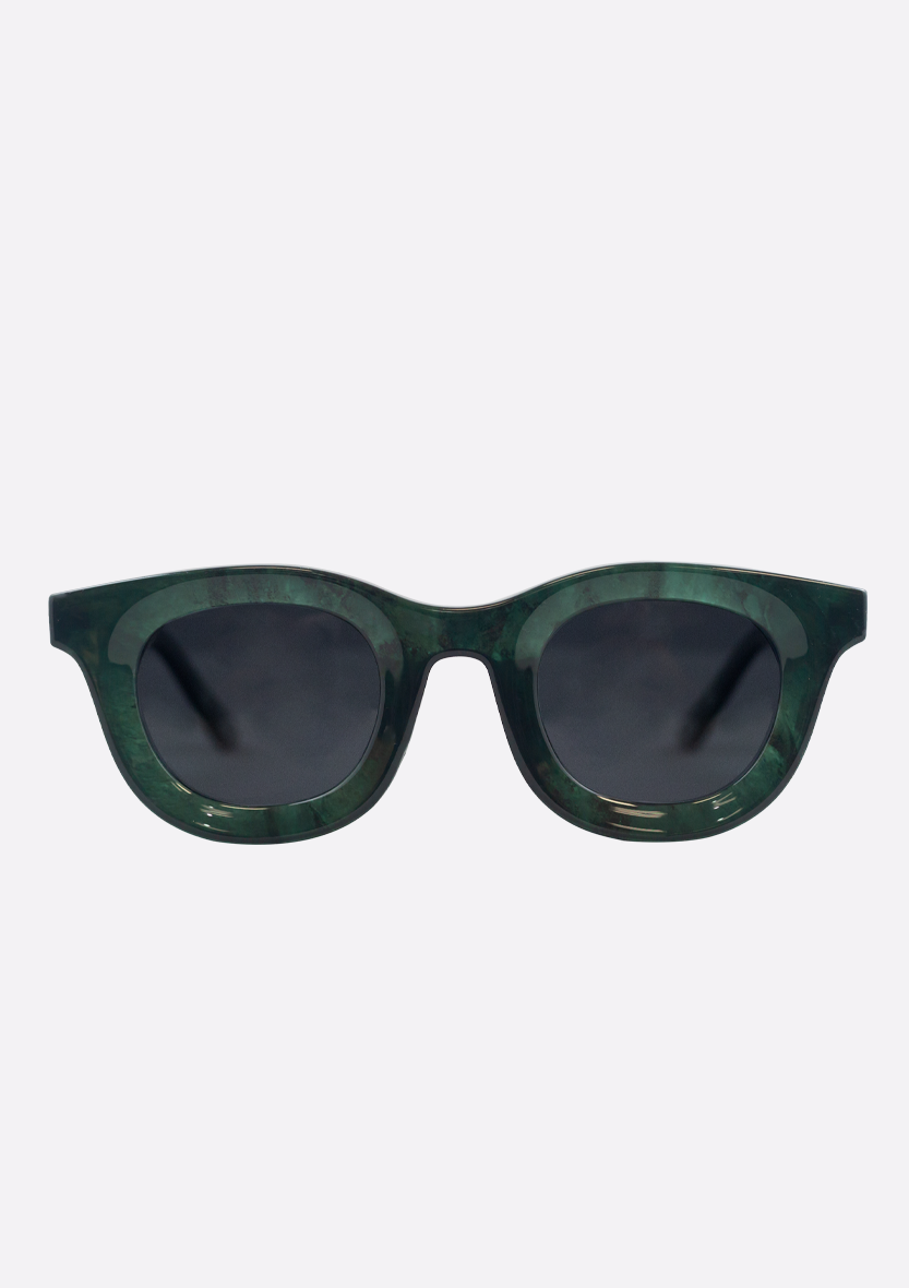 Libya Sunglasses - Green/Grey