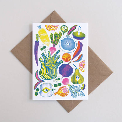 Roots, Fruits & Shoots greetings card