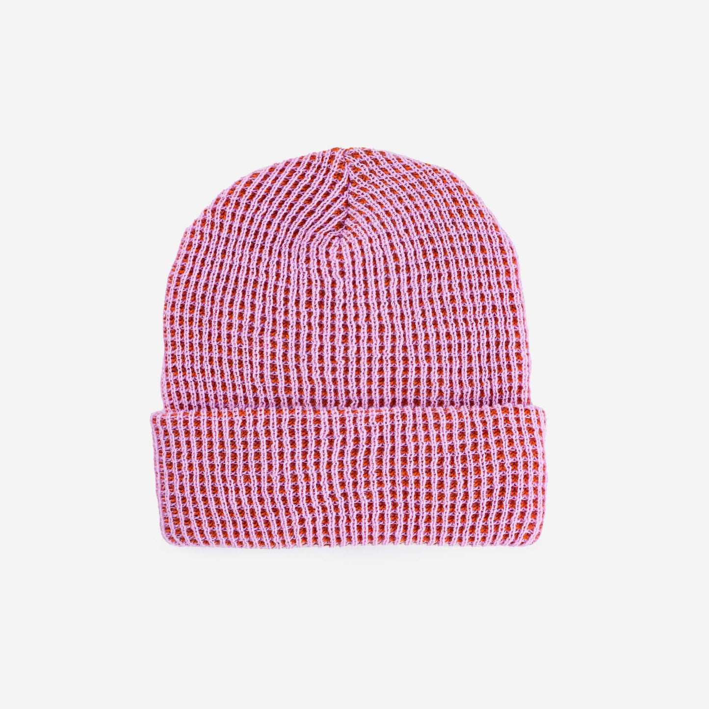 Grid Beanie: Fuchsia