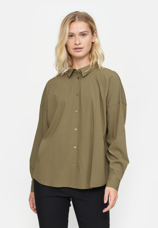 Freedom Wide Button Down - Burnt Olive