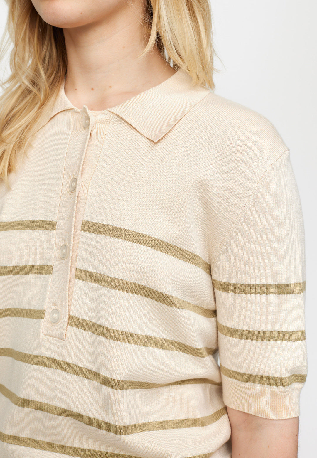 Lea Polo Knit - Olive