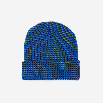 Grid Beanie: Fuchsia