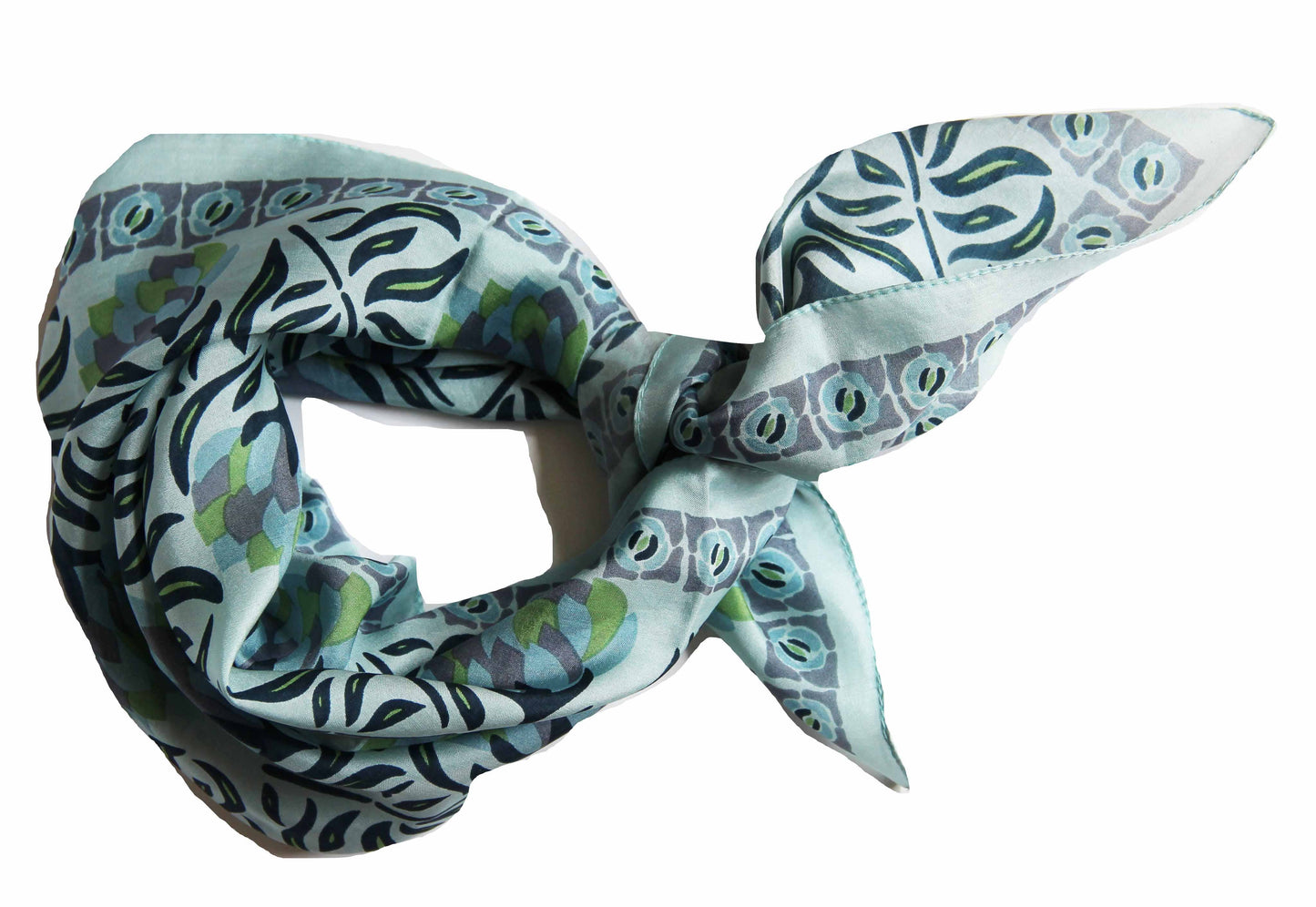 Silk Scarf - Bergamot Green