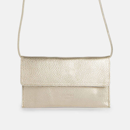 Mini Thin Clutch - Metallic Gold