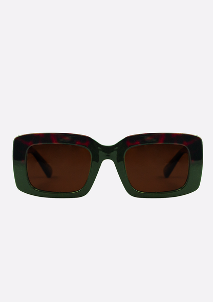 Ida Sunglasses - Tortoise/Green