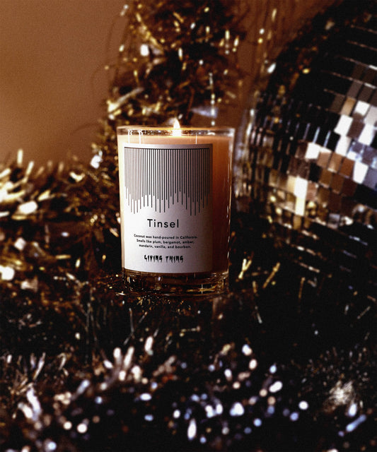 Tinsel: Bergamot, Vanilla + Bourbon Holiday Candle