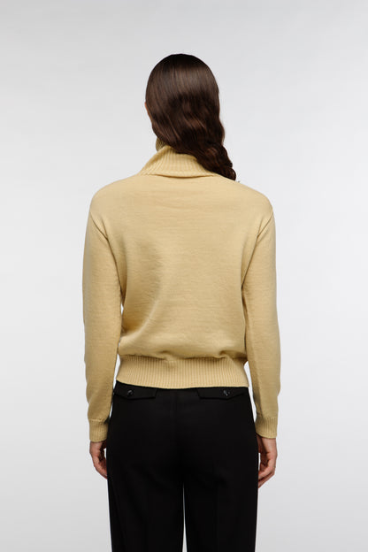 Turtleneck Sweater - Straw