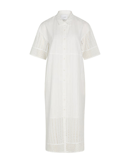 Aya Shirt Dress - White