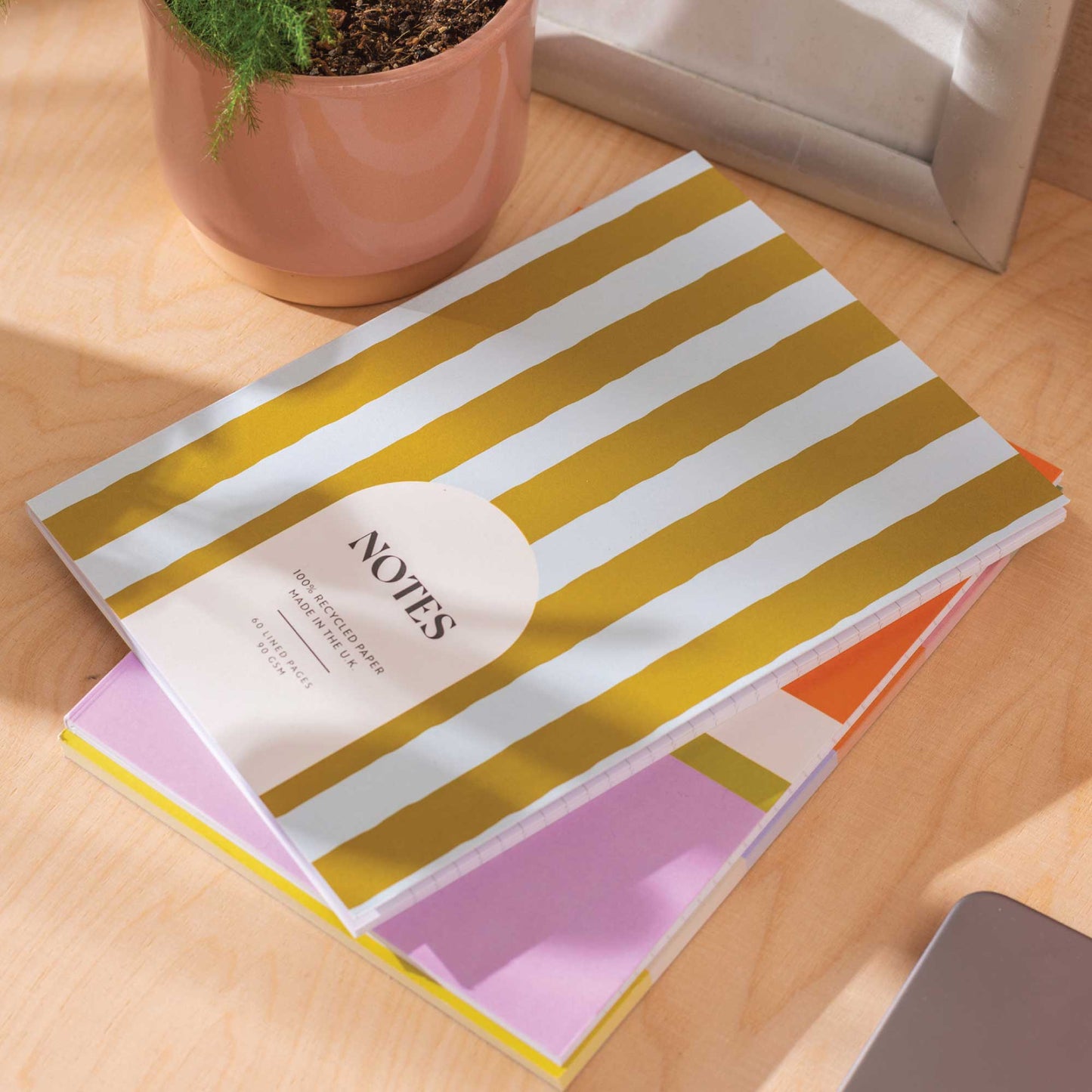 Avocado Stripe Notebook