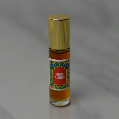 Musk Amber Perfume Oil: 10ml Roll-on