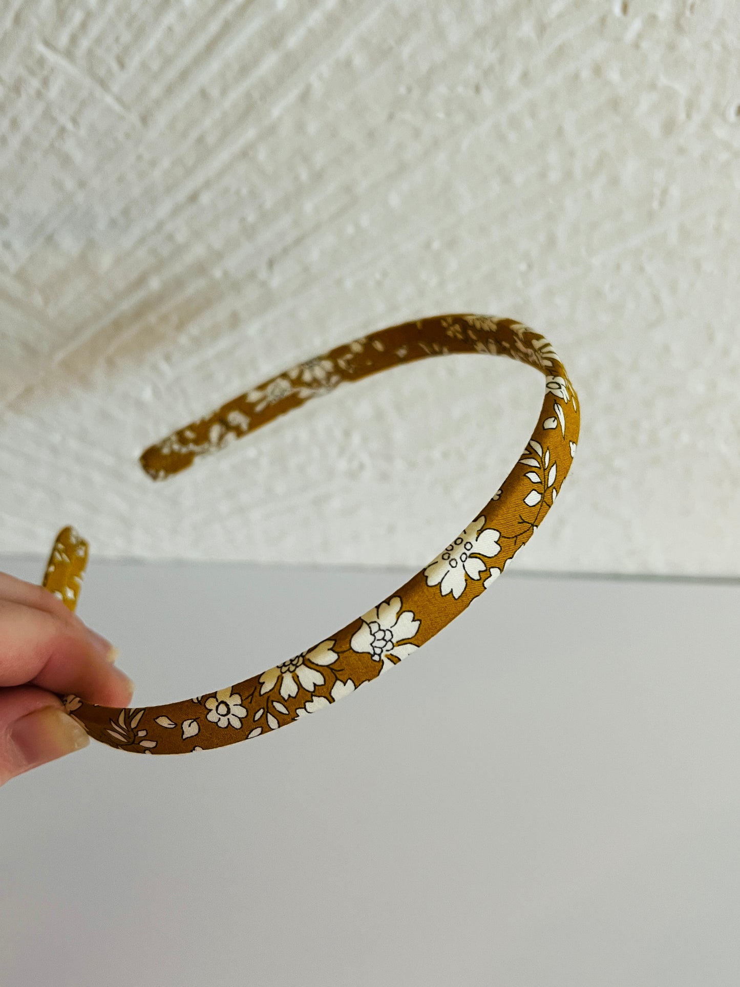 Skinny Headband - Mustard Capel
